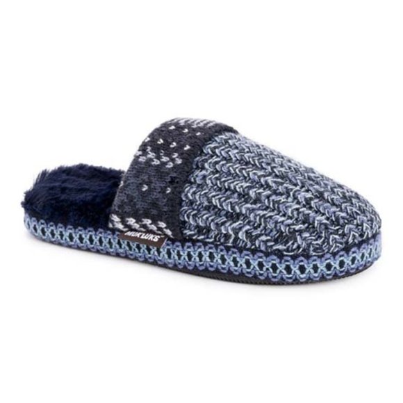 MUK LUKS Dark Sapphire Fritzie Slippers - Picture 3 of 5